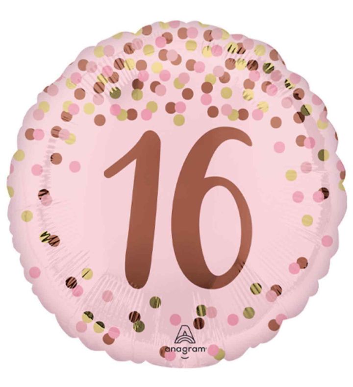 18" Pretty Pink 16th Foil Balloon
