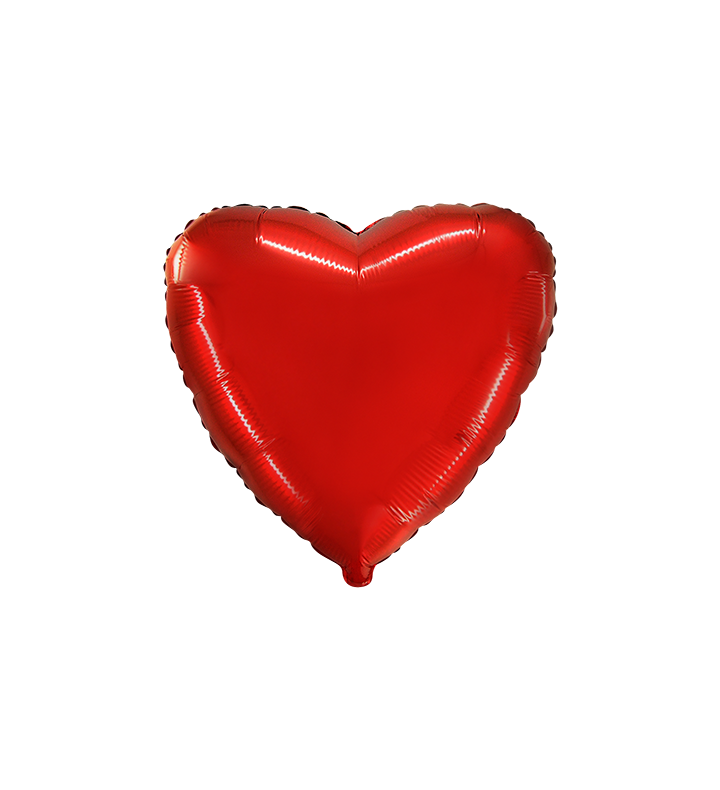 18" Heart Red Flexmetal Foil Balloon