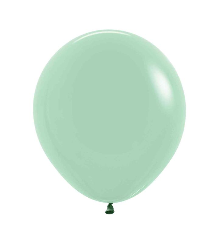 18" Sempertex Pastel Dusk Green Tea 126 Latex Balloons 25ct