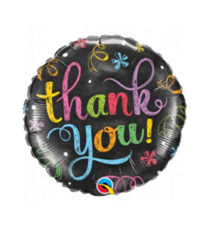 18" Thank You! Chalkboard Foil Balloon