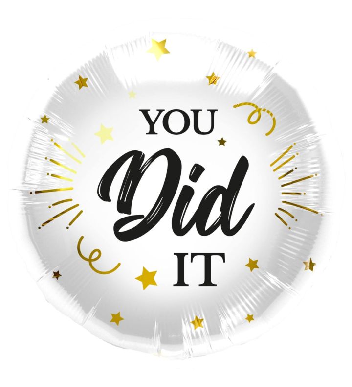 18" You Did It Round Foil Balloon