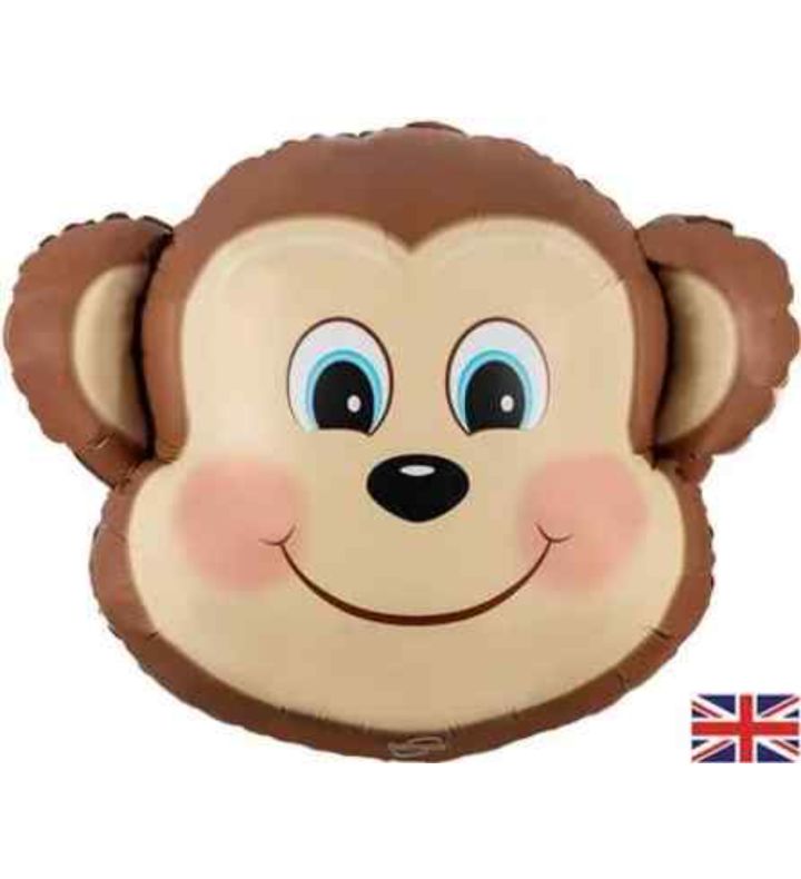 19" Cute Monkey Foil Balloon