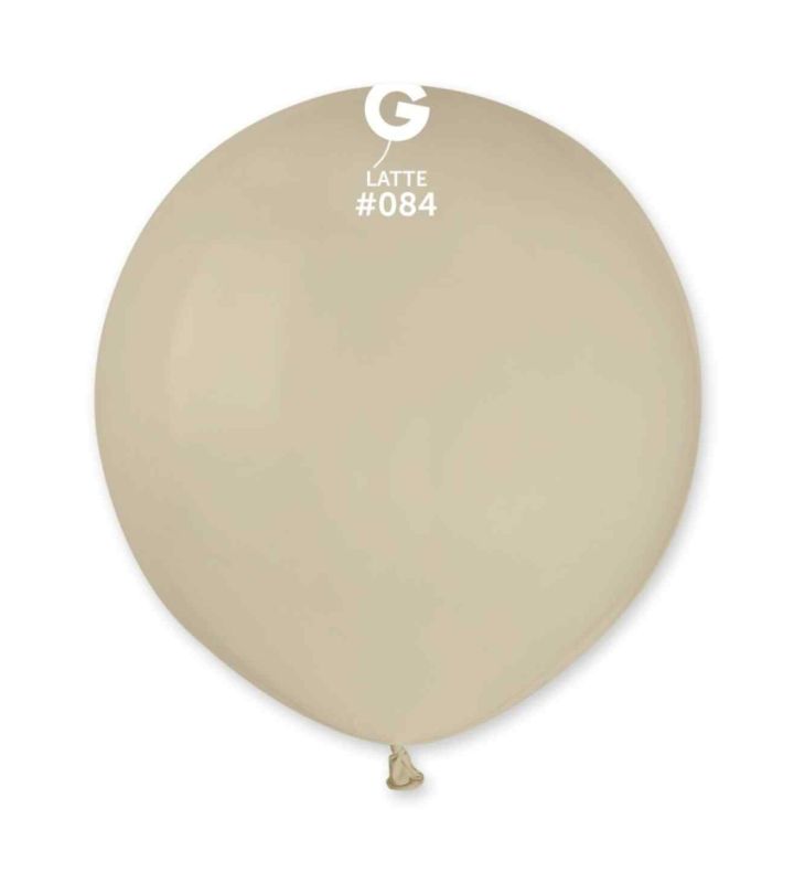 19" Gemar Latte 084 Latex Balloons 25ct