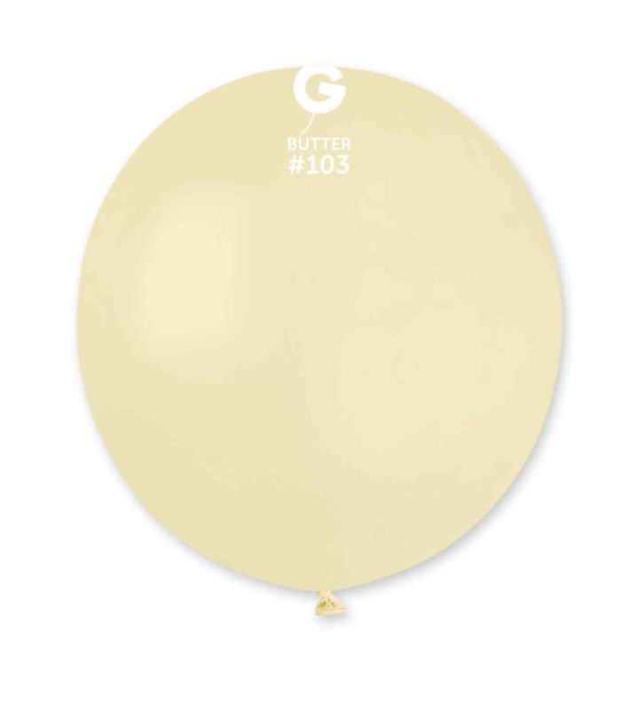 19" Gemar Butter 103 Latex Balloons 25ct