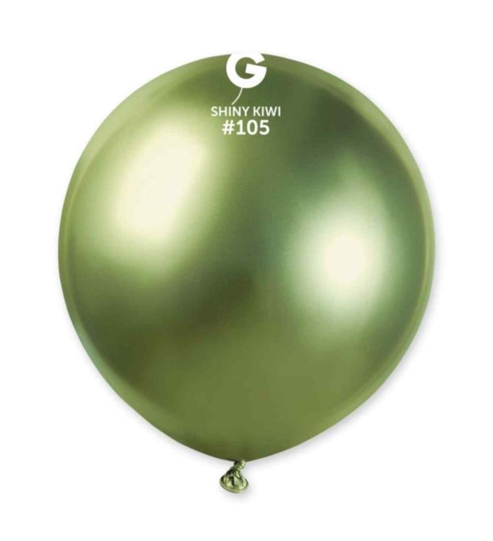19" Gemar Shiny Kiwi Green 105 Latex Balloons 25ct