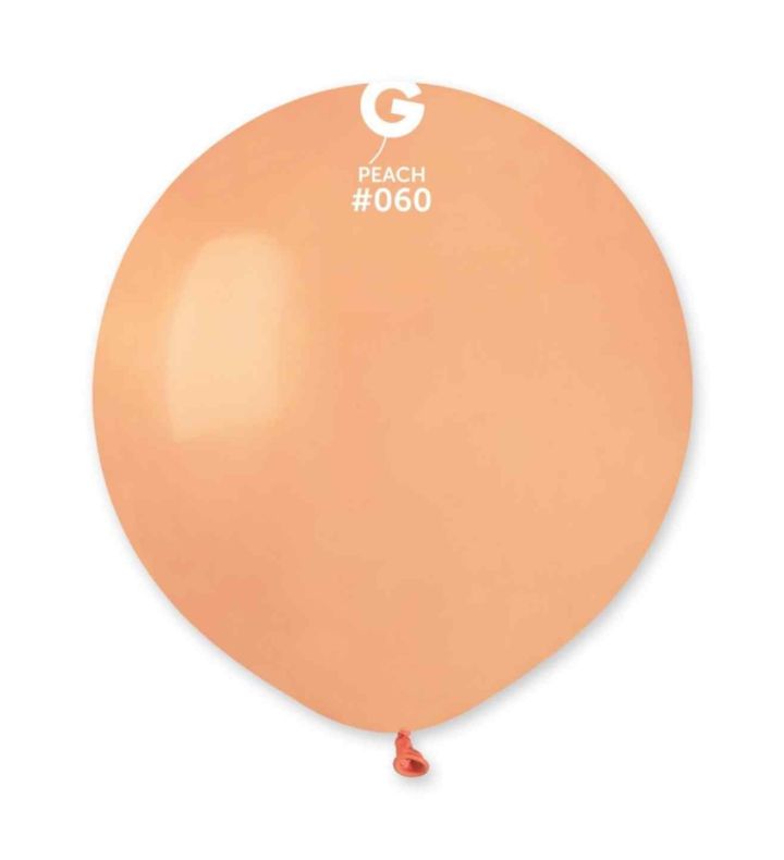 19" Gemar Peach 060 Latex Balloons 25ct