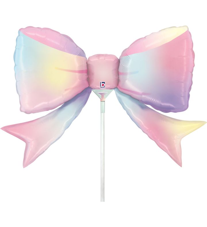 Mini Bow Multicolor Betallic Foil Balloon