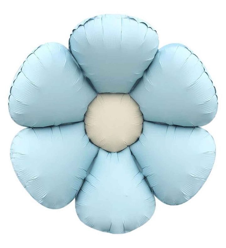 19" Bamboo Party Matte Blue Daisy