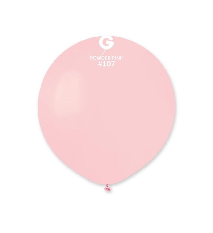 19" Gemar Powder Pink 107 Latex Balloons 25ct