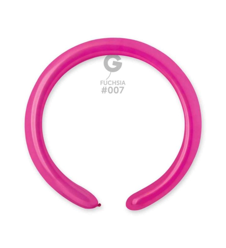 2" Gemar Fuchsia 007 Modelling Latex Balloons 100ct