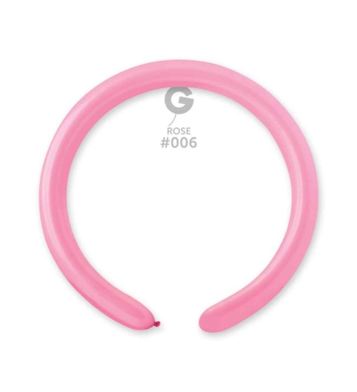 2" Gemar Rose 006 Modelling Latex BalloonS 100ct