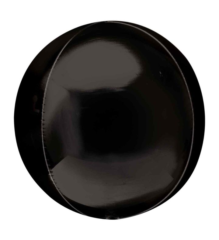 21" Black Jumbo Orbz  Foil Balloon Pack of 3 