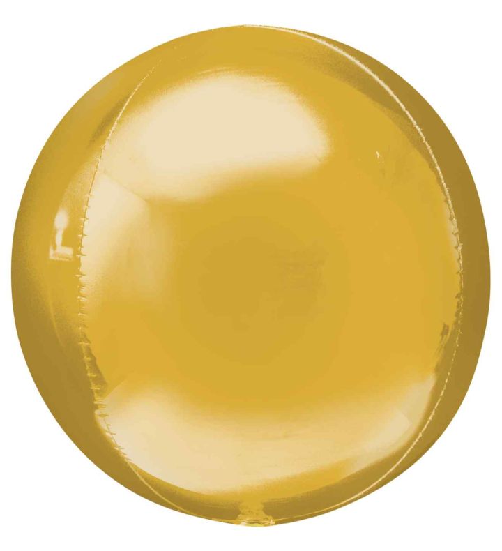 21" Gold Jumbo Orbz Foil Balloon Pack of 3 