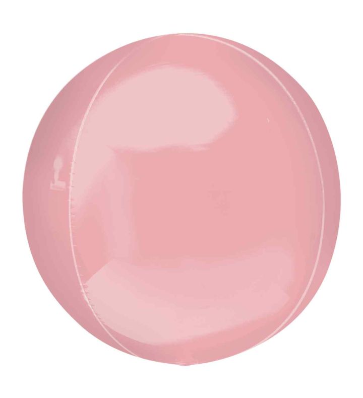 21" Pastel Pink Jumbo Orbz Foil Balloon Pack of 3 