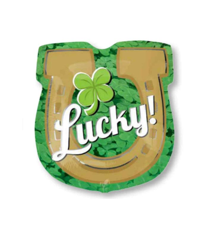 21" Lucky Horseshoe SuperShape Foil Balloon