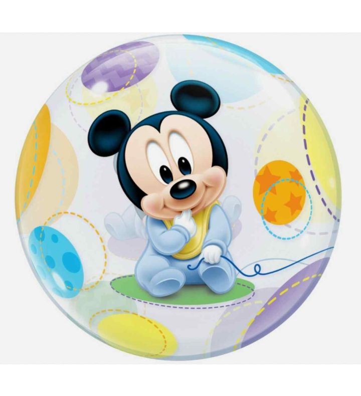 22" Deco Bubble Balloon Mickey Mouse Baby 1ct