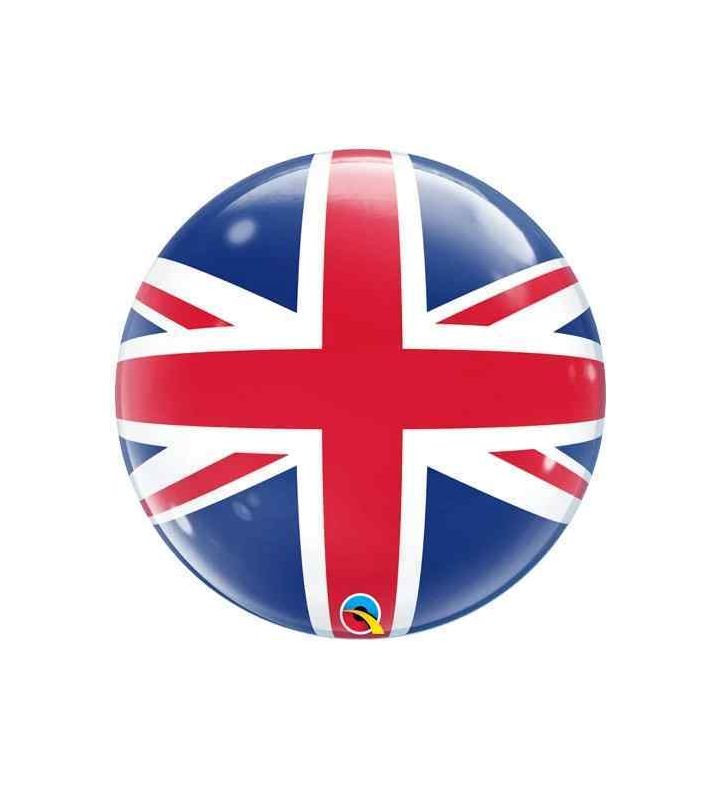 22" Deco Bubble Balloon Union Jack 1ct
