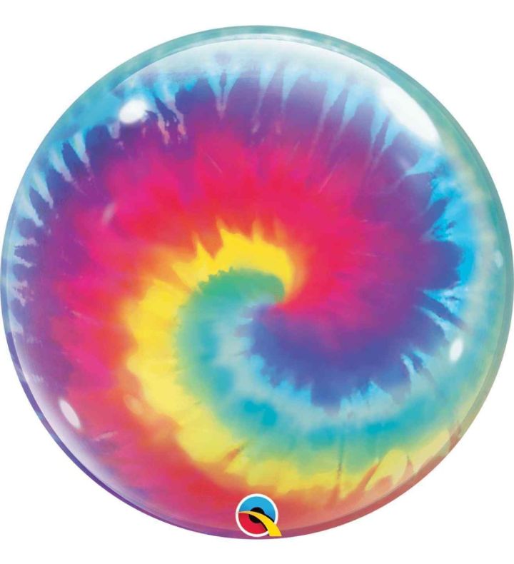 22" Deco Bubble Balloon Tie Dye Swirls 1ct