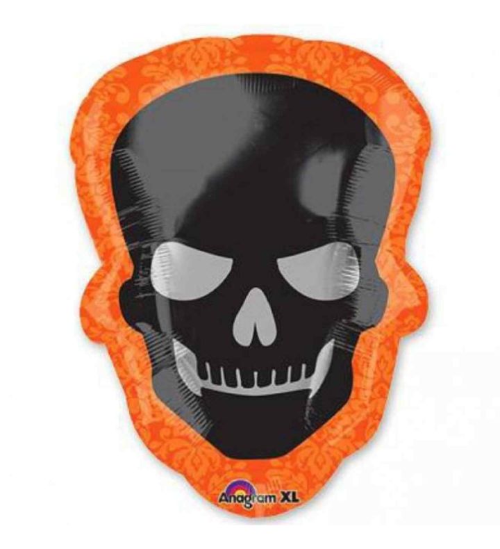 24" Anagram Halloween Skull Foil Balloon