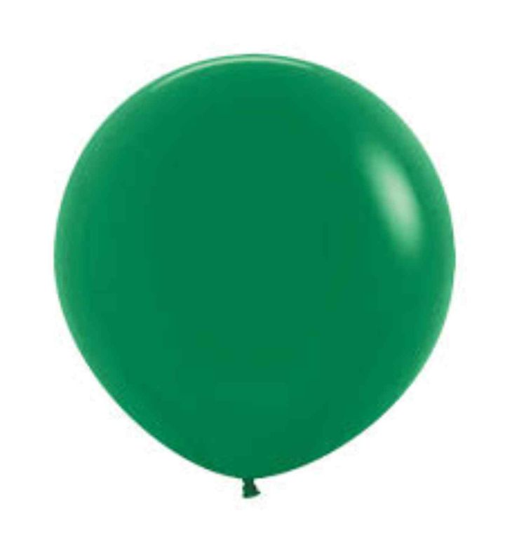24" Sempertex Forest Green 032 latex Balloons 3ct