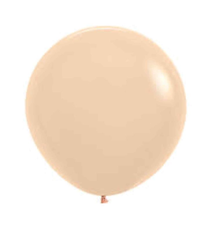 24" Sempertex Pastel Matte Malibu Peach 660 Latex Balloons 3ct