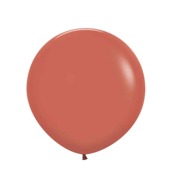 24" Sempertex Terracotta 072 Latex Balloons 3ct