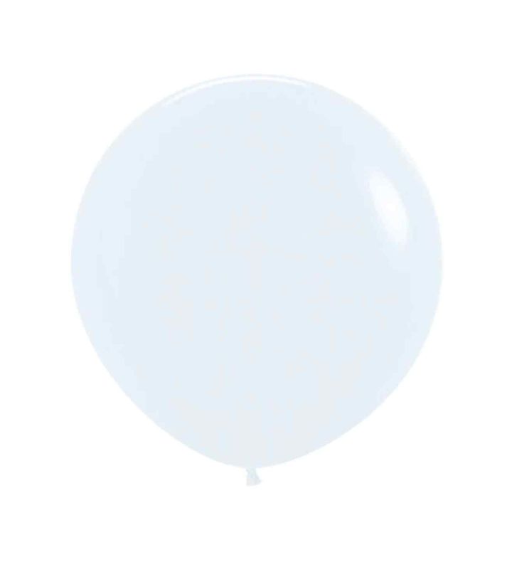 24" Sempertex White 005 Latex Balloons 3ct