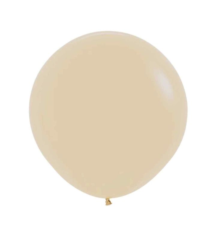 36" Sempertex White Sand 071 Latex Balloons 2ct