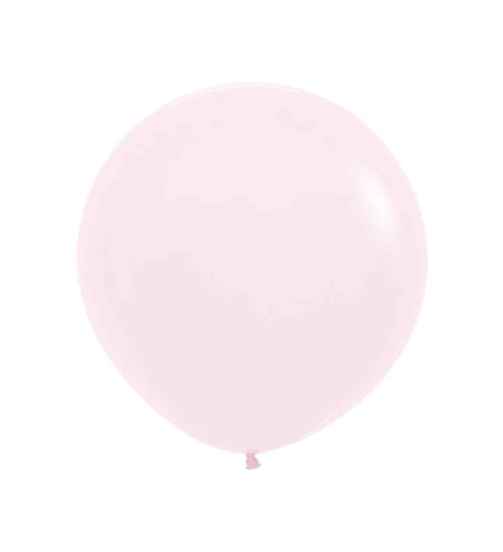 24" Sempertex Pastel Matte Pink 609 Latex Balloons 3ct