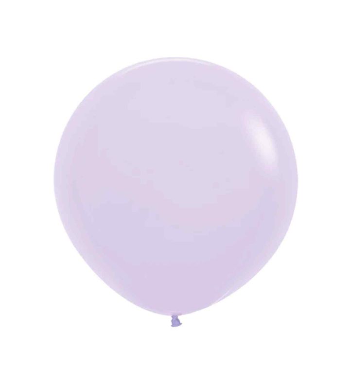 24" Sempertex Pastel Matte Lilac 650 latex Balloons 3ct