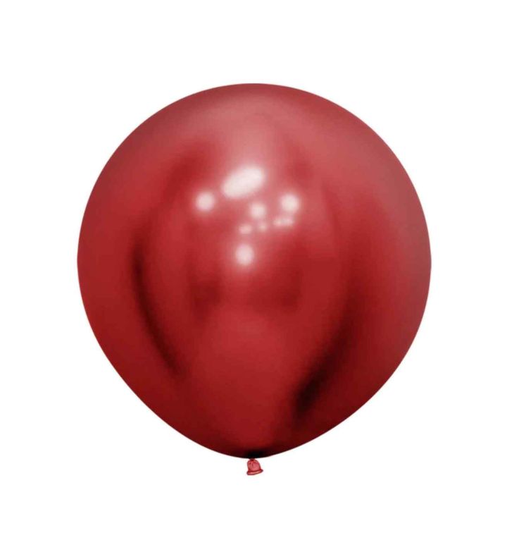 24" Sempertex Reflex Red 915 Latex Balloons 3ct