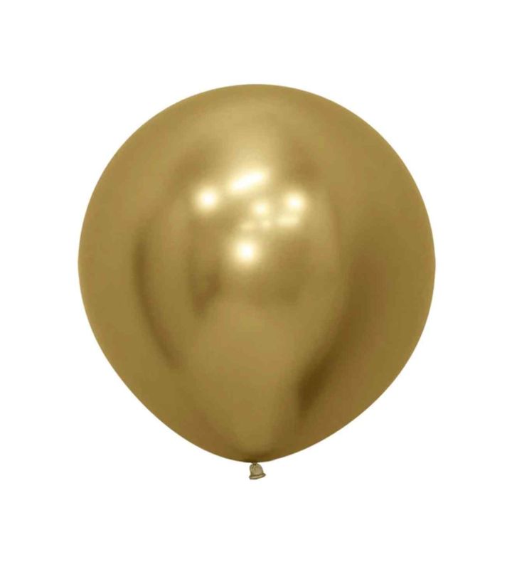 24" Sempertex Reflex Gold 970 Latex Balloons 3ct
