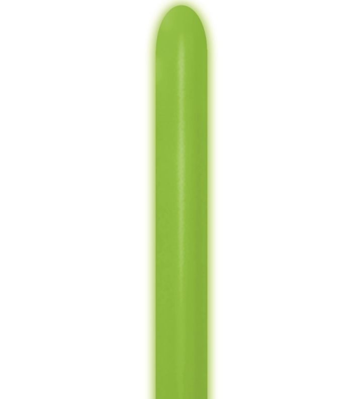 260S Sempertex Neon Green 230 Modelling Latex Balloons 50ct