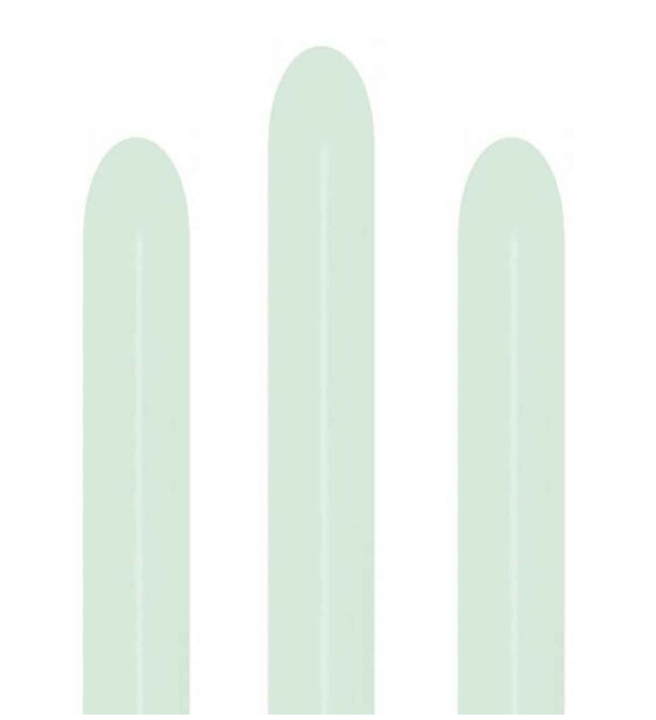 260s Sempertex Pastel Matte Green 630 Modelling Latex Balloons 50ct