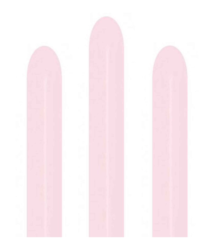 260s Sempertex Pastel Matte Pink 609 Modelling Latex Balloons 50ct