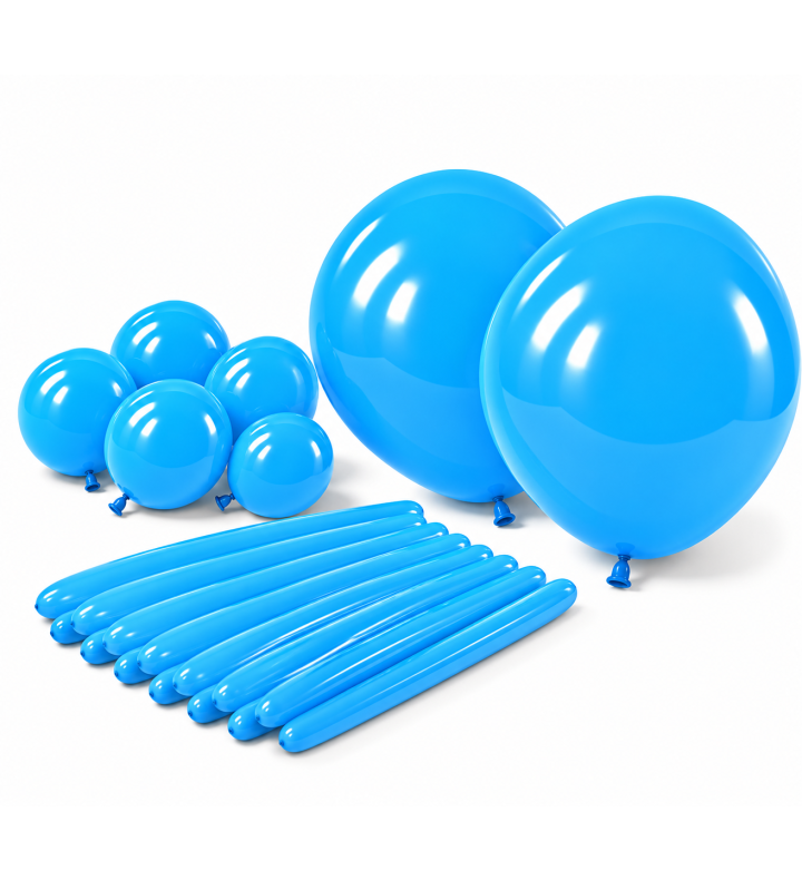 Sempertex Neon Blue 240 All Sizes Latex Balloons