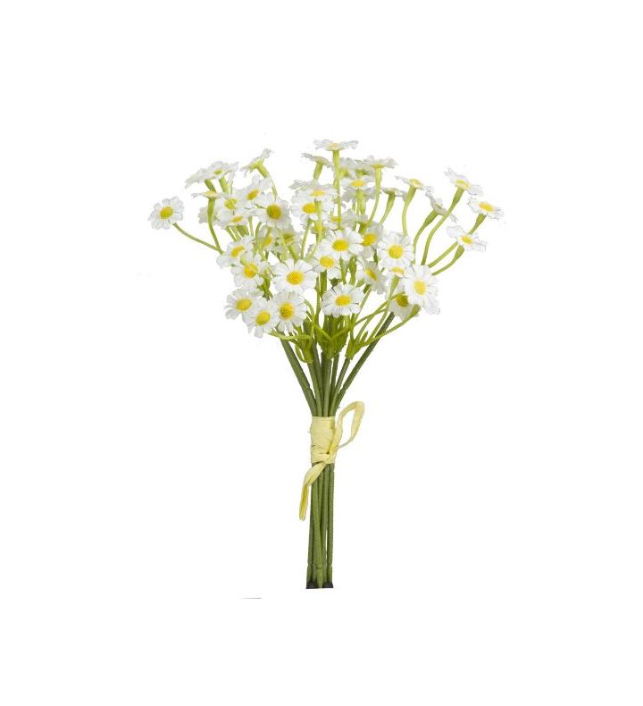 27cm Daisy Mini Satin Bunch 6 Stems