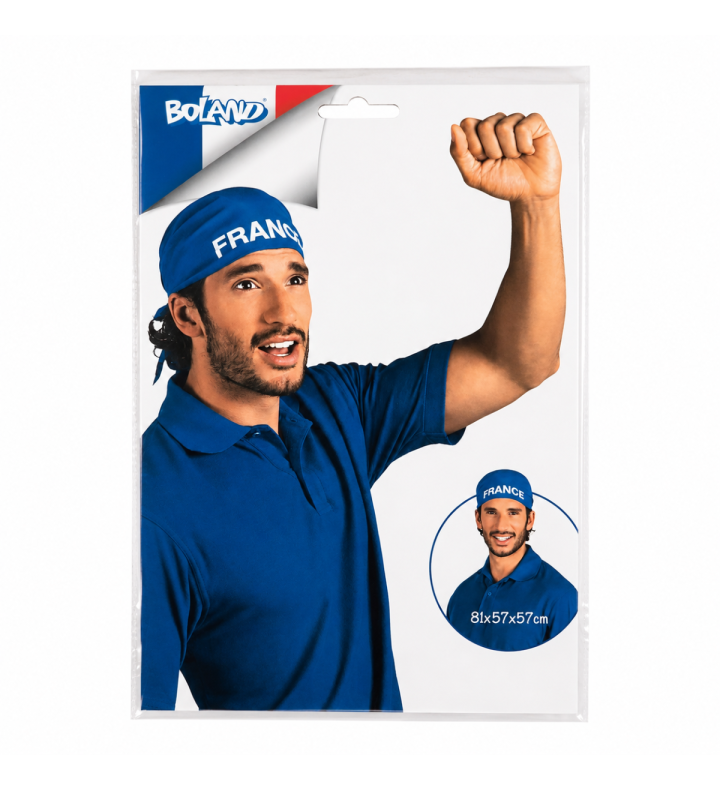 France Supporter Bandana-Blue Headscarf