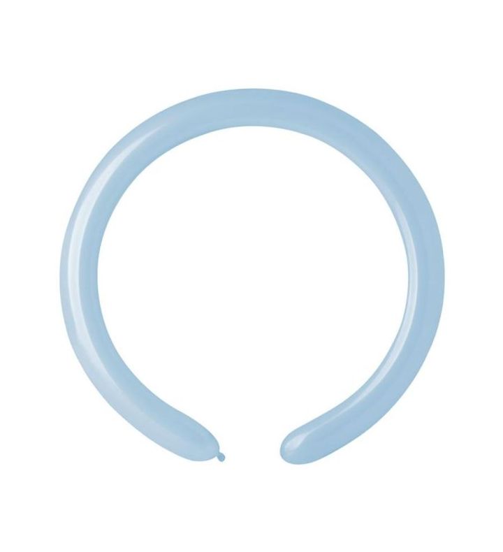 2" Gemar Powder Blue 108 Modelling Latex Balloons 100ct