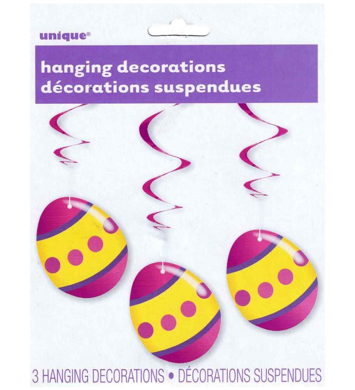 3 Hanging Egg Decorations