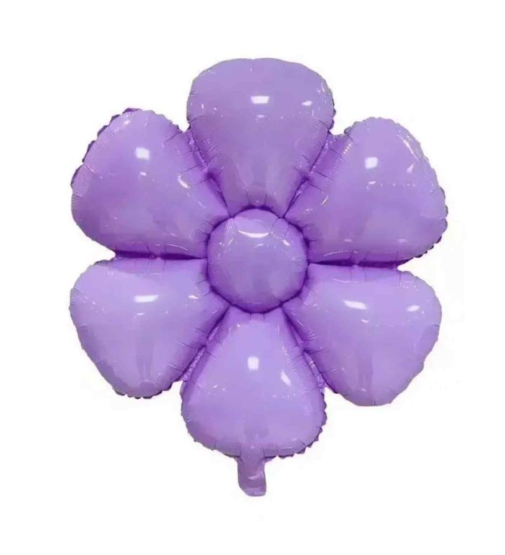 33cm Daisy Flower Lilac Foil Balloon