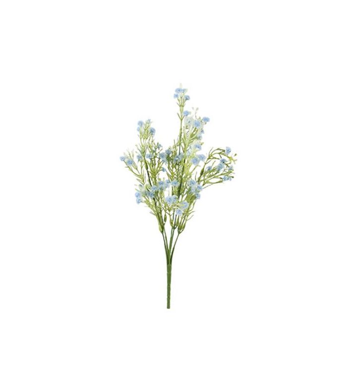 33cm Gypsophila Bush Baby Blue