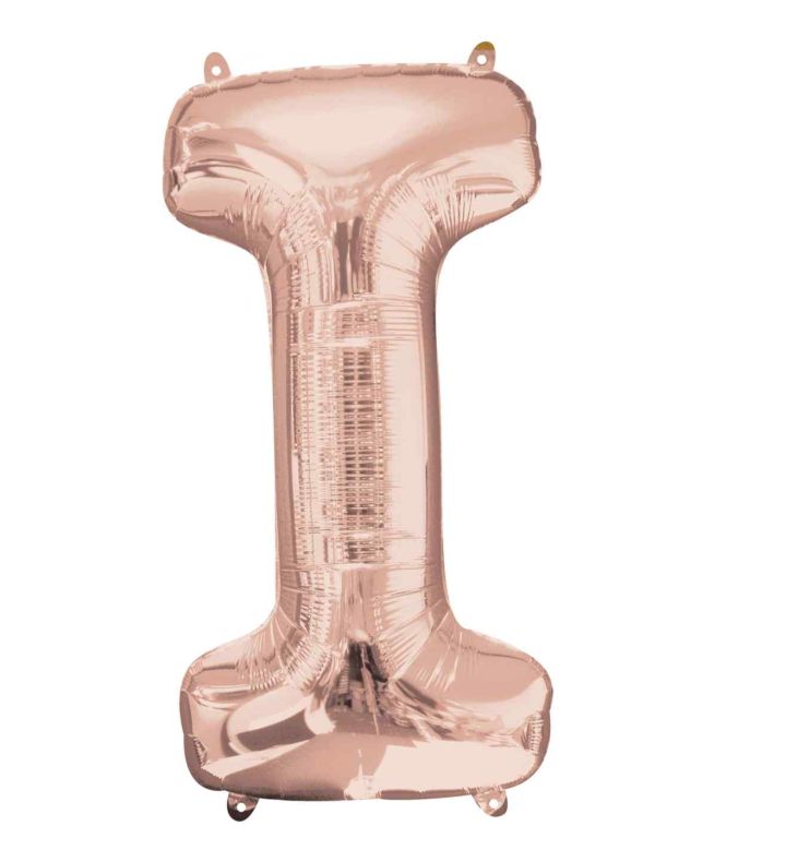 34" Anagram Rose Gold Letter I
