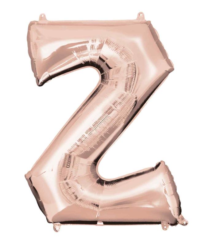 34" Anagram Rose Gold Letter Z