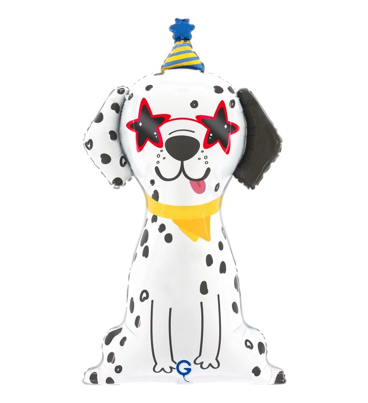 34" Party Dog Supershape Foil Balloon