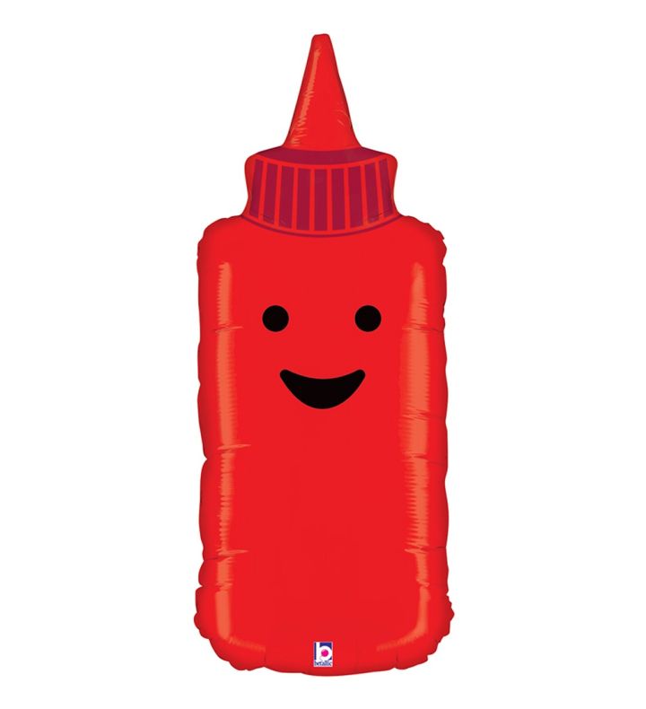 35" Betallic Ketchup Foil Balloon