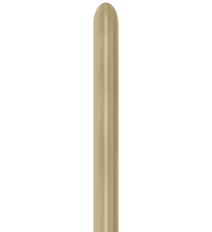 260s Sempertex Silk Gold Dust 870 Modelling Latex Balloons 50ct