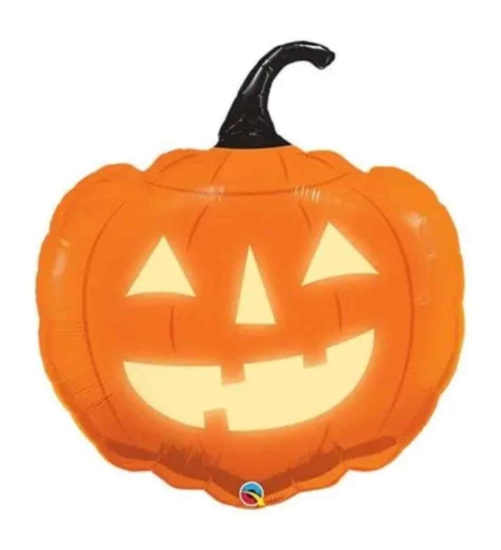 35" Pumpkin Spooky Halloween Orange Foil Balloon
