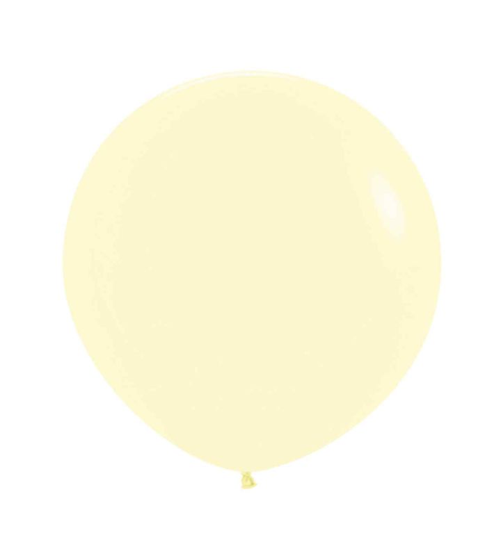 36" Sempertex Pastel Matte Yellow 620 Latex Balloons 2ct