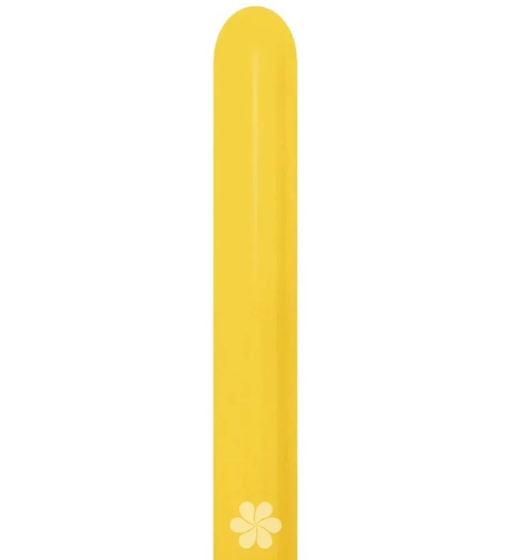 360s Sempertex Yellow 020 Modelling Latex Balloons 50ct